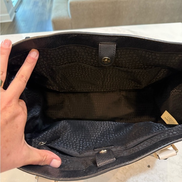 Kate Spade Grove Street Maeve Black and Cream Structured Tote - Picture 10 of 16